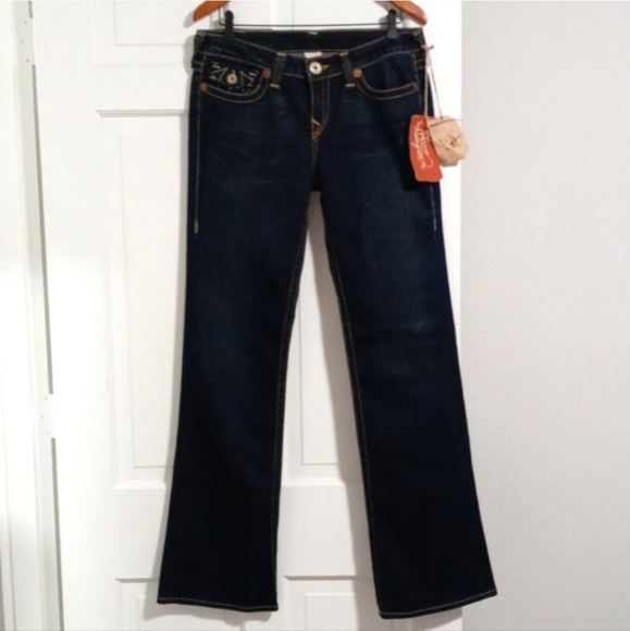 🔴SOLD🔴🆕️ 👖HTF True Religion👖 - Gin & Juice Becky Big T Bootcut Jean - Picture 2 of 16